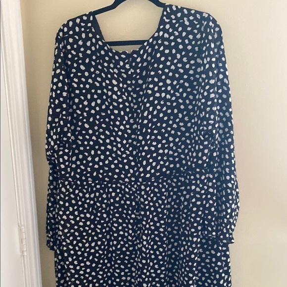 NWT J Crew Long Sleeved Black Maxi Dress size 2X - Picture 10 of 10